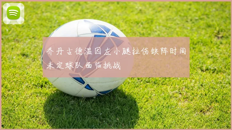 乔丹古德温因左小腿拉伤缺阵时间未定球队面临挑战